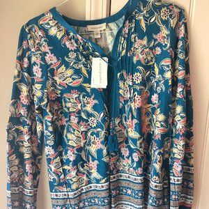 Vitntage America Floral Boho Top